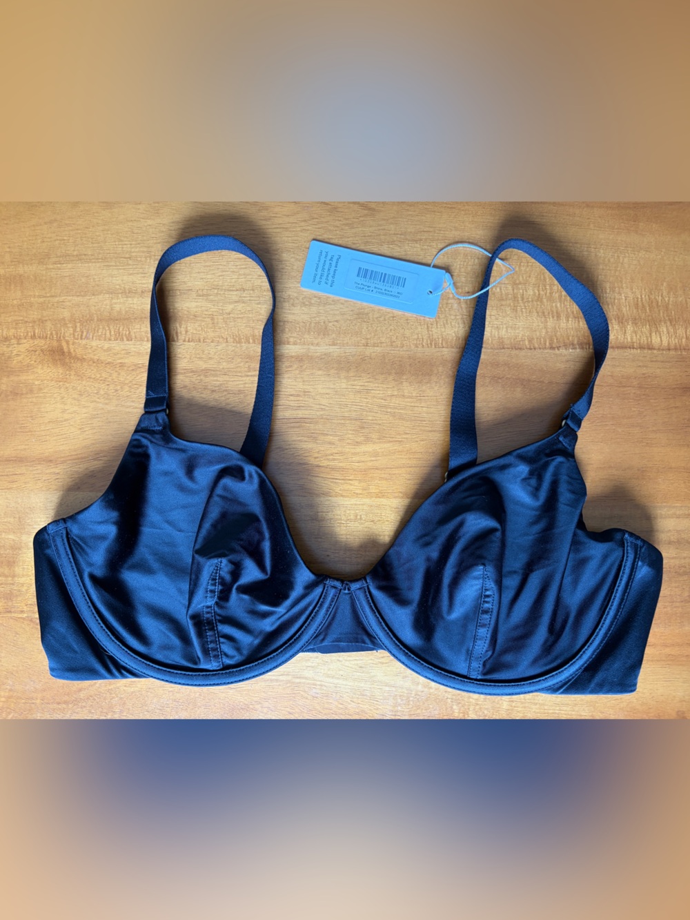 CUUP - THE PLUNGE SATIN - Black 36D